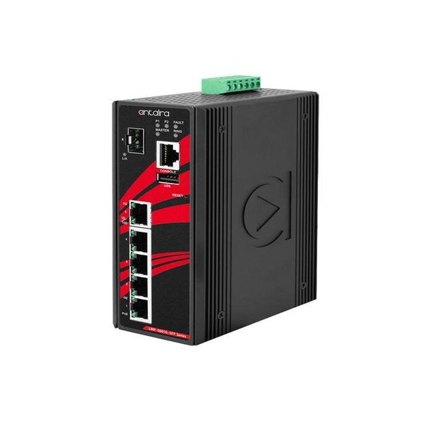 6-Port Industrial Gigabit PoE+ Light Layer 3 Managed Ethernet Switch